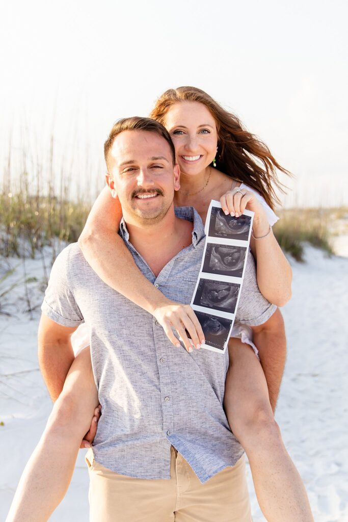 Pensacola, FL Gender Reveal Session on Pensacola Beach