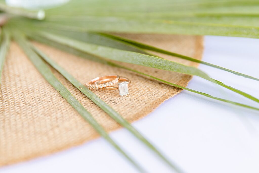 Wedding rings in Pensacola, FL on Pensacola Beach