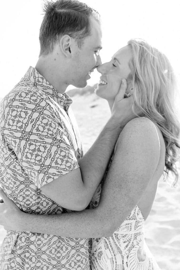 Bride and groom portraits for a Pensacola, FL wedding on Pensacola Beach