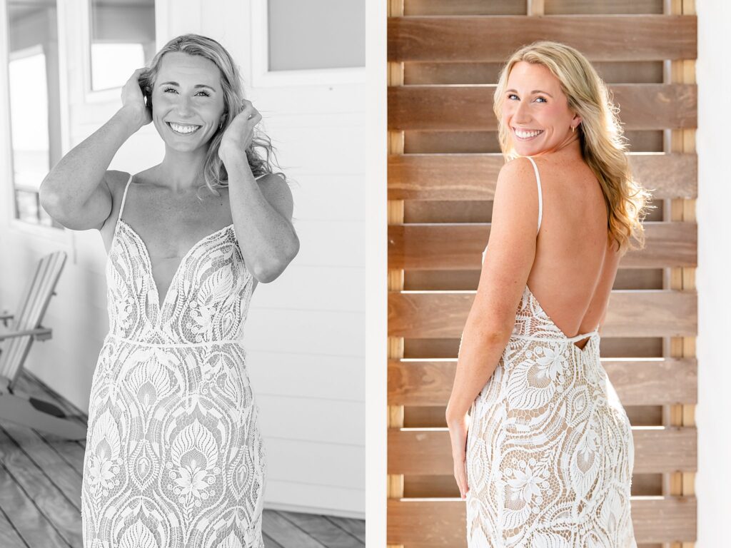 Bridal portraits for a Pensacola, FL wedding on Pensacola Beach