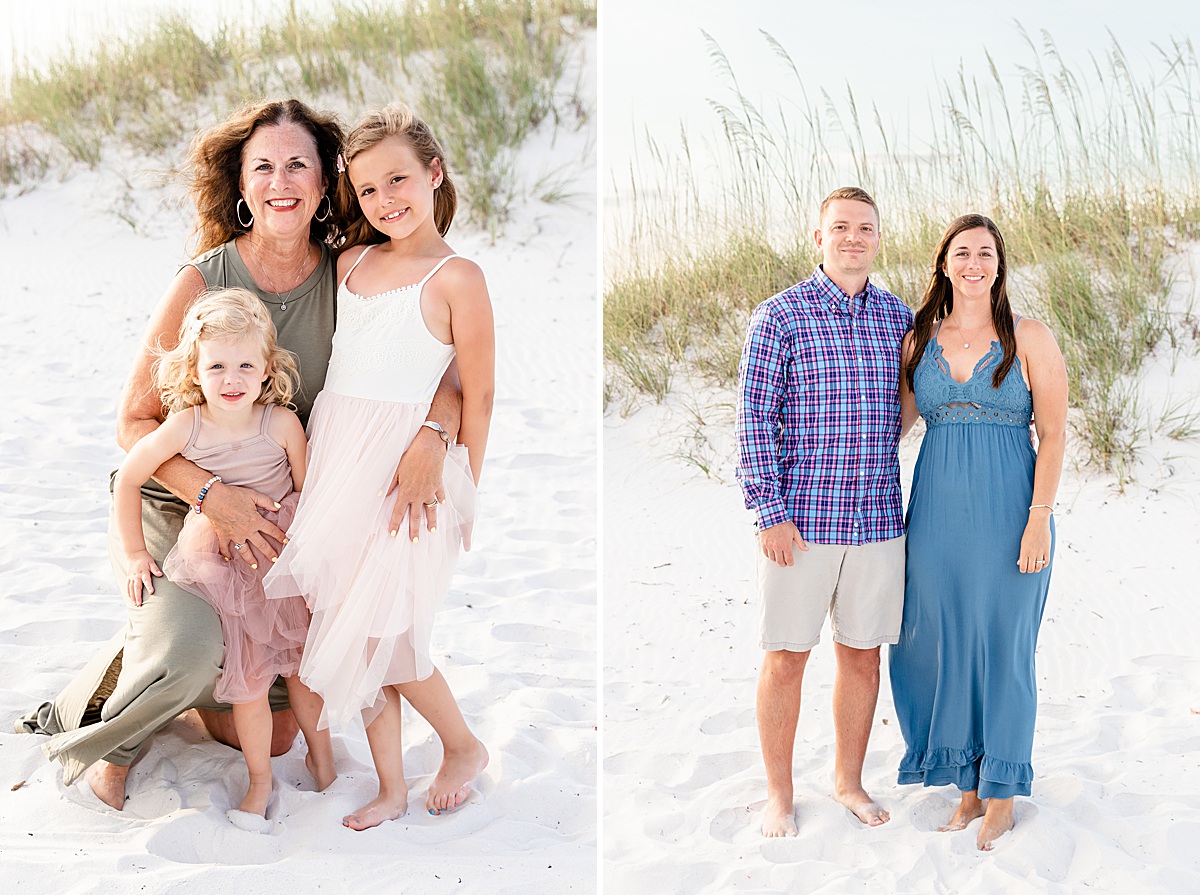 Family photos on the beach | Pensacola Beach extended family session by Pensacola Florida photographer Hannah Hillis Photography