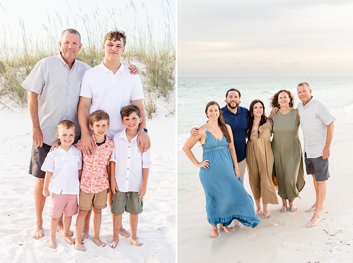 Family photos on the beach | Pensacola Beach extended family session by Pensacola Florida photographer Hannah Hillis Photography